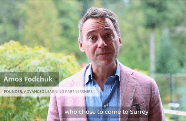 Thumbnail photo of Amos Fodchuk from Surrey Schools' summit recap video